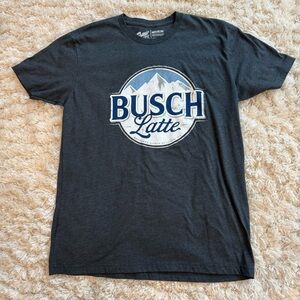 Men's Busch Latte Blue/Gray T-Shirt - Size M Medium